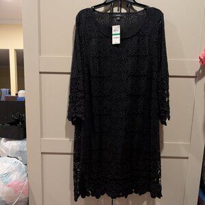 NWT - Black Lace Shift Dress